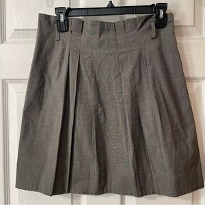 Theory Women's Zip A-Lined Pockets Mini Skirt Gray Size 4 Office Academia